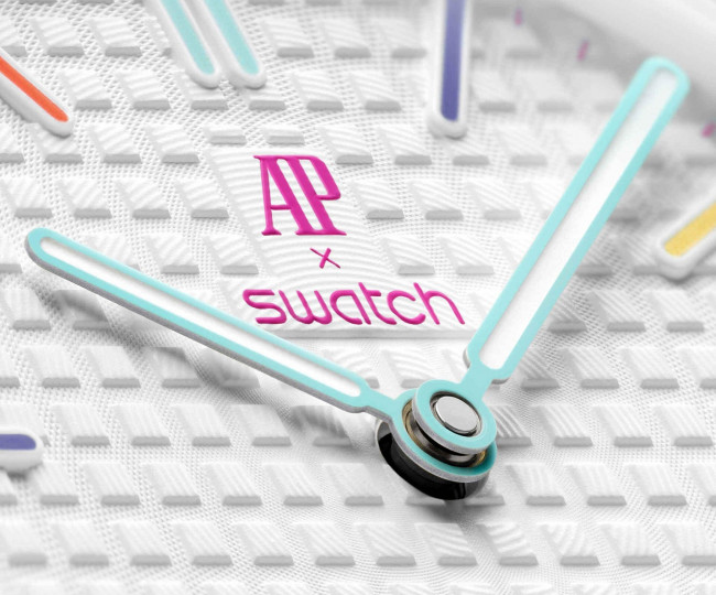 Годинник Audemars Piguet x Swatch Royal Pop: HUIT BLANC
